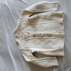 LL Bean M ivory sweater